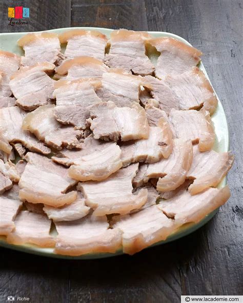 Easy Boiled Pork Belly With Garlic Sauce Recipe