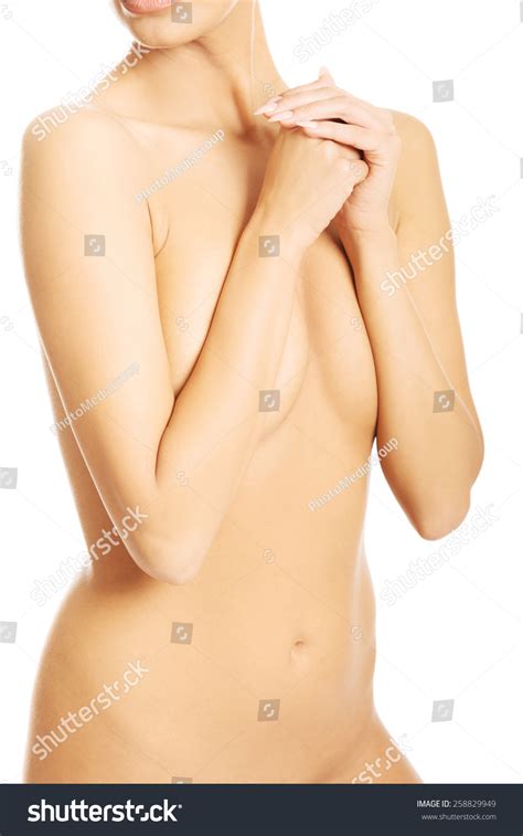 Close Nude Woman Covering Her Breast Stock Photo Shutterstock