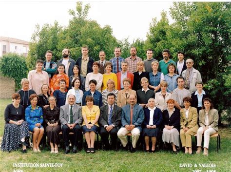 Photo De Classe Ste Foy Enseignants Et Personnels 1997 1998 De