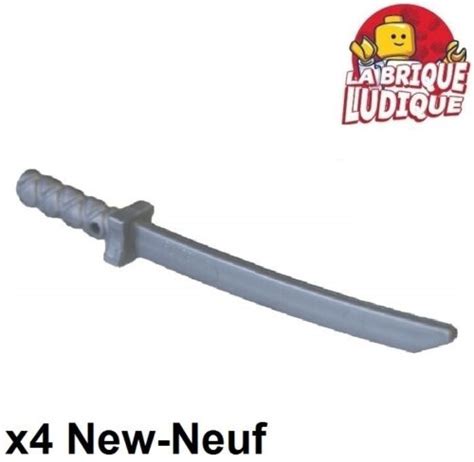 Lego 4x minifig arme weapon Sword Shamshir Katana sabre épée ninja