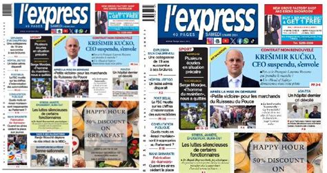 En Couverture Les Grands Titres De L Express De Ce Samedi 2 Mars 2024