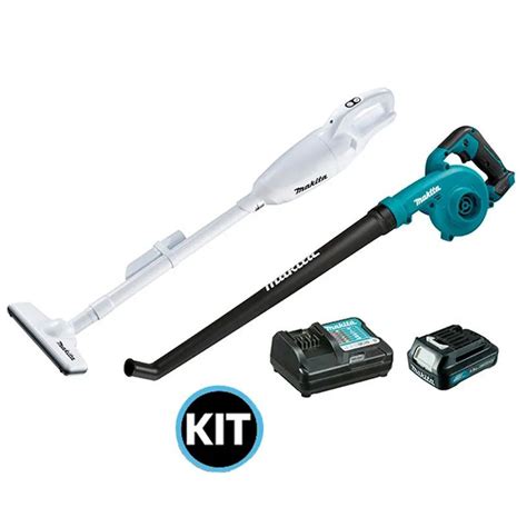 Kit Soprador De Folhas Aspirador 12v Cxt Makita Gmad