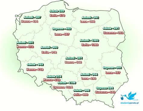 Najpopularniejsze Imiona W Polsce Ranking Imion