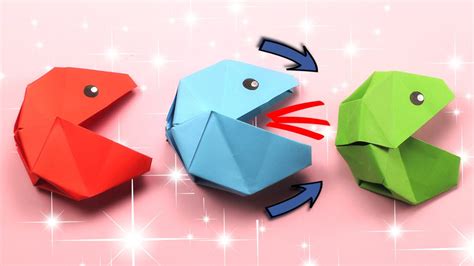 Origami Paper Pacman How To Make Origami Fidget Toy Paper Toys