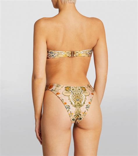 Womens Zimmermann Yellow Laurel Bamboo Ring Bikini Harrods Uk