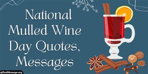 National Mulled Wine Day Messages, Quotes and Captions