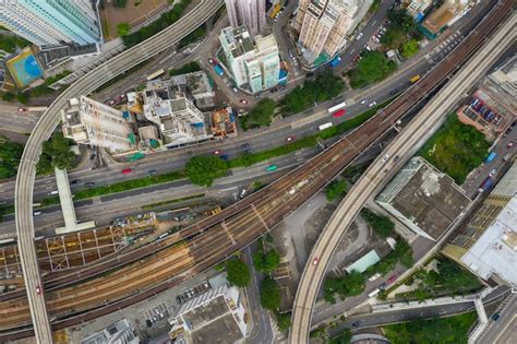 Kwun Tong Hong Kong De Junio De Vista De Arriba Hacia Abajo