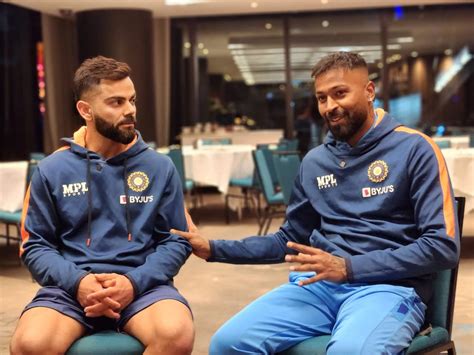 Hardik Pandya Interviews Kohli Watch Virat Kohli S Most Amazing