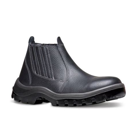 Bota Couro C Elastico Biqueira Pvc N Bravo Bracol Rofe Distribuidora