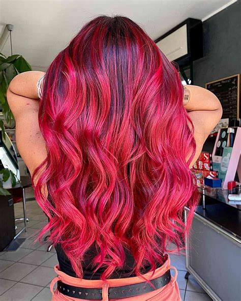 Crimson Hair Color Ombre