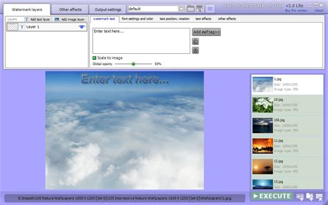 Easy Watermark Studio Pro 3.5 - Watermark Software for PC