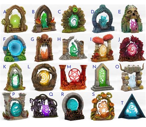 Tabletop Gaming Portal Miniature Portal Dnd Portal 3d Resin Print Rpg