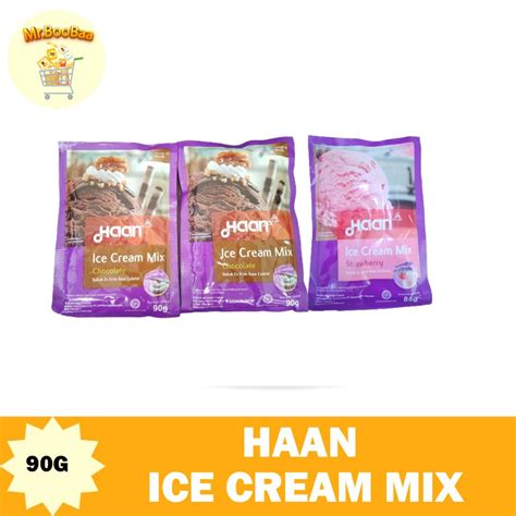 Jual Haan Ice Cream Mix Strawberry 85 Gr Haan Ice Cream Mix Coklat Ceklat 90 Gr Shopee Indonesia