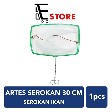 Jual SEROKAN IKAN 30 CM SEROKAN IKAN HIAS AQUARIUM SARINGAN IKAN