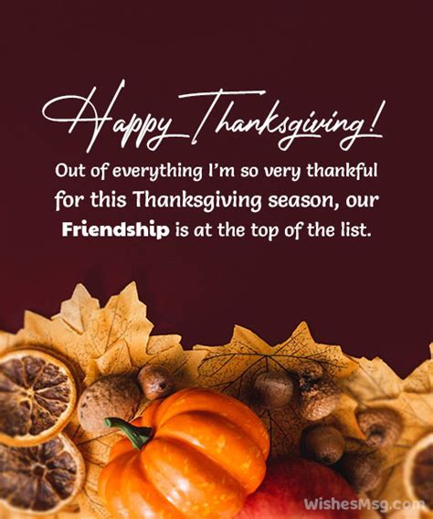 100 Heartfelt Thanksgiving Wishes For Friends And Best Friends Wishesmsg