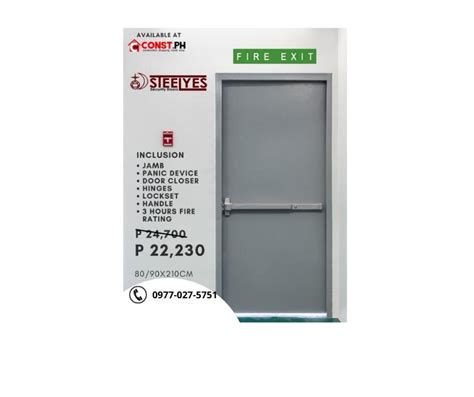 Steelyes Fire Exit Door Commercial Industrial Construction