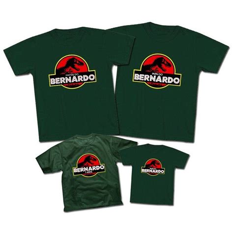 Kit De Camisetas No Tema Jurassic Park Personalizadas Festa Jurassic Park Festa Pj Masks