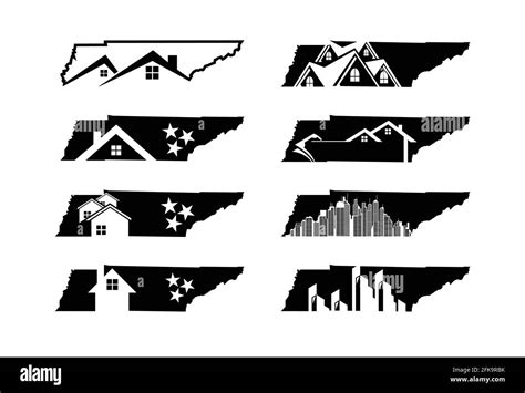 Tennessee State Map Stock Vektorgrafiken Kaufen Alamy