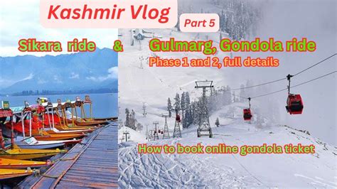 Kashmir Vlog Sikara Ride Gulmarg Gondola Ride Full Details With