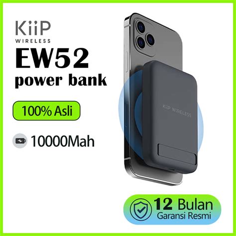 Jual KiiP Wireless EW52 Power Bank Magnetic Magsafe 20W Type C Fast