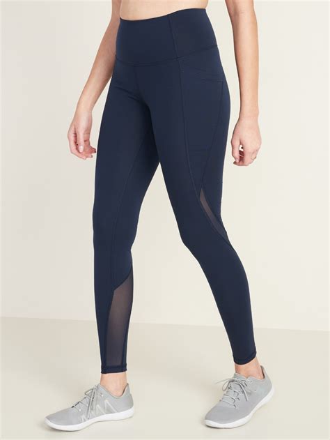 In The Navy High Waisted Elevate 78 Length Leggings For Women Old