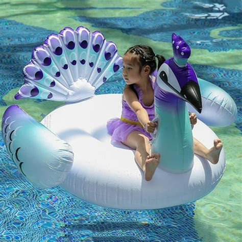 Peacock Inflatable Pool Float Ring Water Party Toy 150x130x130cm Size