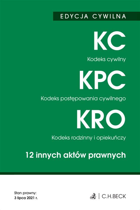 Edycja Cywilna Kodeks Cywilny Kodeks Post Powania Cywilnego Kodeks