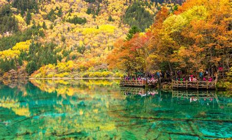 Jiuzhaigou Five Flower Lake Editorial Photography - Image of : 39887842