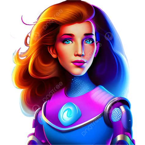 Ai Robot Cyborg Avatar Réaliste Belle Png Ai Avatar Femme Robot