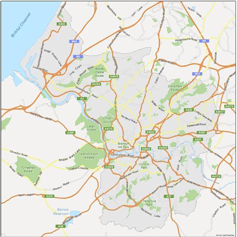 Bristol Map England Gis Geography