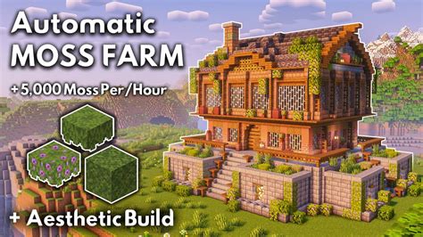Minecraft Moss Farm Tutorial 121 Minecraft Tutorial Youtube