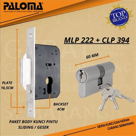 Jual Paket Mlp Clp Paloma Mortise Body Cylinder Pintu Sliding