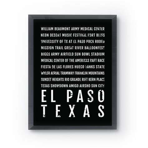 El Paso Print El Paso Subway Sign Poster Texas Wall Art - Etsy