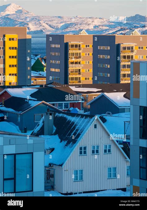 Modern Living Quarter In Nuuk Capital Of Greenland Editorial Use