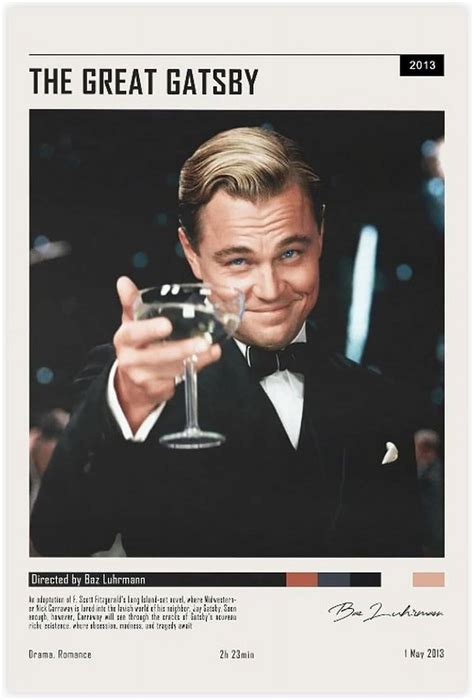 Aazaqtin Movie Poster The Great Gatsby Canvas Poster Un Walmart