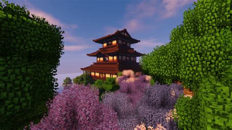 Japanese Dojo-Temple Minecraft Map