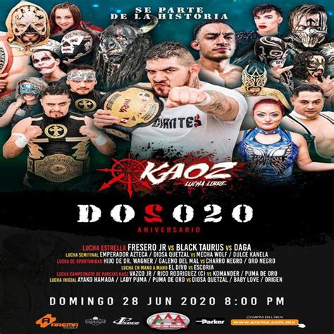 Kaoz Lucha Libre Do2020 Aniversario Arema Ticket