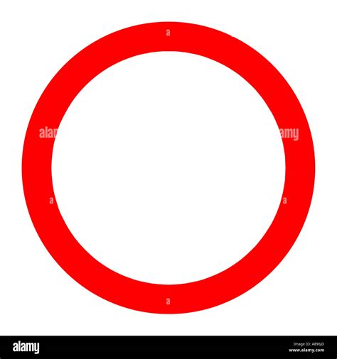 Red Circle Road Sign On White Background Stock Photo 6873516 Alamy