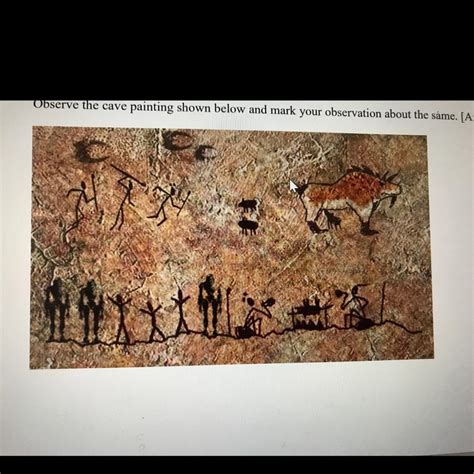 Observe The Cave Painting Shown Below And Mark You Observation About