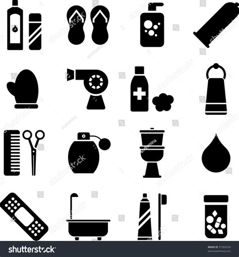 Personal Hygiene Icons Stock Vector 97365254 - Shutterstock