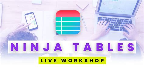 Ninja Tables Live Best Wordpress Tables Plugin Youtube