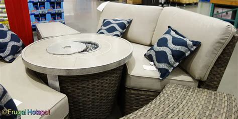 Sunvilla Laguna Woven Sectional W Fire Table At Costco Frugal Hotspot