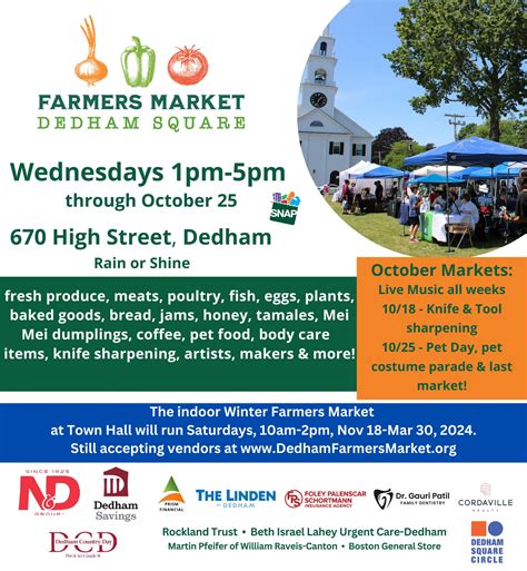 Oct 18 Dedham Farmers Market Dedham Ma Patch