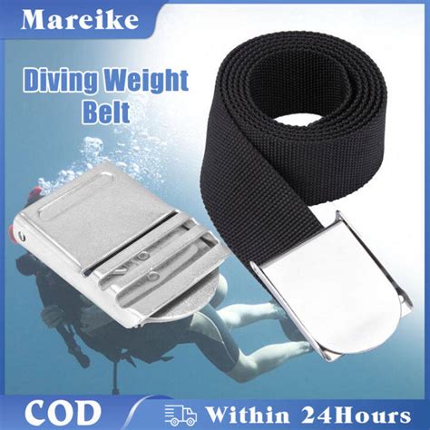 Scuba Diving Weight Belt 60inch Black With Quick Release Stainless