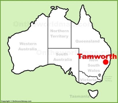 Tamworth Maps | New South Wales, Australia | Detailed Maps of Tamworth