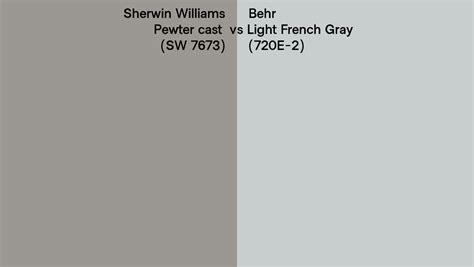 Sherwin Williams Pewter Cast Sw 7673 Vs Behr Light French Gray 720e