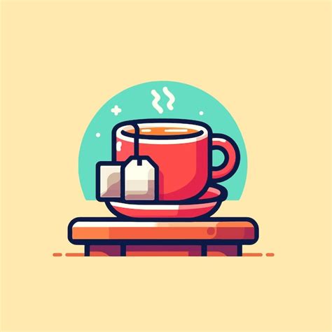 Premium Vector Illustration Of A Hot Cup Of Tea
