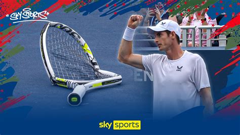 corentin moutet smashes racket  andy murray breaks  tennis
