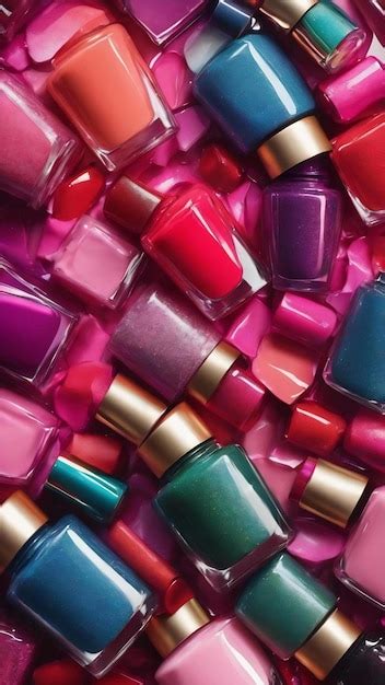 Premium Photo Nail Polish Texture