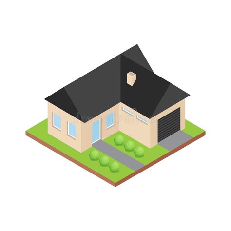 Isometric House Illustration Stock Vector Illustration Of Estate